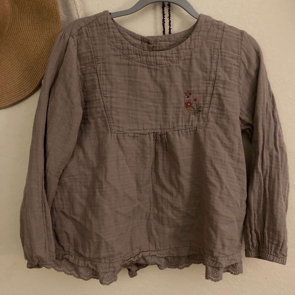 Isaac linen taupe top - super cute!